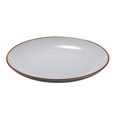 Piatto piano - rPET - grigio - Ø22 x 2,6cm - Leone