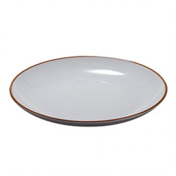 Piatto piano - rPET - grigio - Ø22 x 2,6cm - Leone