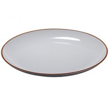 Piatto piano - rPET - grigio - Ø27,5 x 2,8cm - Leone