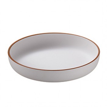 Piatto fondo - rPET - bianco - Ø21 x 3,8cm - Leone