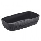 Vaschetta buffet Norway - antracite - 32,5 x 17,6 x 7,5cm - melamina - Leone