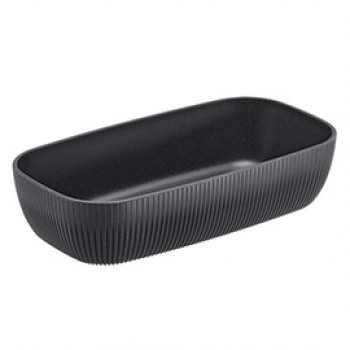 Vaschetta buffet Norway - antracite - 32,5 x 17,6 x 7,5cm - melamina - Leone