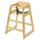 Seggiolone per bambini - 51 x 48 x 74cm - legno naturale - Leone