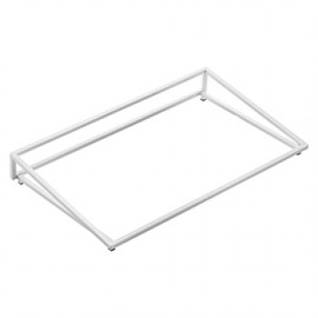 Supporto per vassoio - inclinato - bianco - 53 x 26,5 x 7cm - metallo - Leone Supporto per vassoio - inclinato - bianco - 53 x 26,5 x 7cm - metallo - Leone