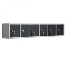 Casellario componibile Annabox - 6 porte - grigio/antracite - Metalpus