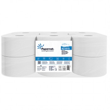 Carta igienica Centrefeed Mini Jumbo - 2 veli - 15 gr - diametro 19 cm - 10,75 cm x 210 m - bianco - Papernet