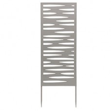 Pannello decorativo - metallo - 30 x 90 cm - grigio - Verdemax