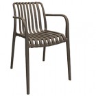 Sedia Nives - 56 x 42 x 81 cm - PP - tortora - Verdelook