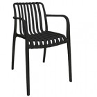 Sedia Nives - 56 x 42 x 81 cm - PP - nero - Verdelook