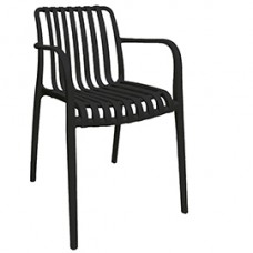 Sedia Nives - 56 x 42 x 81 cm - PP - nero - Verdelook