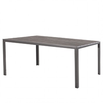 Tavolo Tenerife - rettangolare - 156 x 75 x 74 cm - grigio - Verdelook Tavolo Tenerife - rettangolare - 156 x 75 x 74 cm - grigio - Verdelook