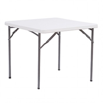 Tavolo quadrato - HDPE - 86 x 86 x 74 cm - bianco - Verdelook