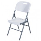 Sedia Slimmy - pieghevole - 43 x 44 x 79 cm - bianco - Verdelook