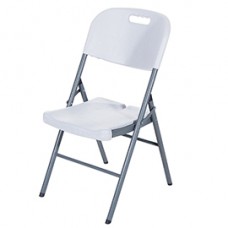 Sedia Slimmy - pieghevole - 43 x 44 x 79 cm - bianco - Verdelook