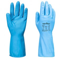 Guanti per alimenti protezione chimica B - XL - lattice - leggeri - azzurro - Portwest - conf. 12 pezzi
