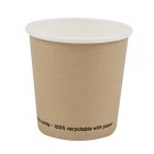 Bicchiere caffè - carta - 100 ml - avana - Signor Bio - conf. 50 pezzi