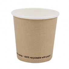 Bicchiere caffè - carta - 100 ml - avana - Signor Bio - conf. 50 pezzi