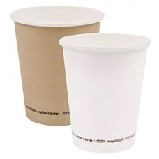 Bicchiere - carta - 350 ml - avana - Signor Bio - conf. 50 pezzi