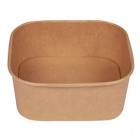 Bowl quadrata - 1200ml - 17 x 17 cm - avana - Signor Bio - conf. 50 pezzi Bowl quadrata - 1200ml - 17 x 17 cm - avana - Signor Bio - conf. 50 pezzi