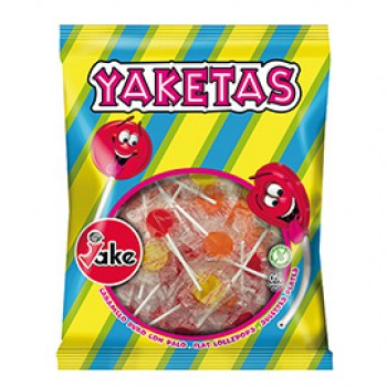 Lecca lecca piatto Yaketas - gusti assortiti - busta da 150 pezzi