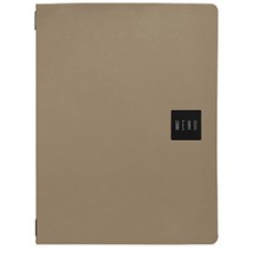 Porta menù Talk - 3 inserti doppi inclusi - A4 - 24,3 x 31,6 cm - beige - Stilcasa