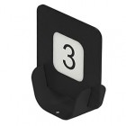 Segnaposto Talk porta QR code - 10 x 4 x 11,5 cm - nero - Stilcasa