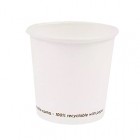 Bicchiere caffè - carta - 75 ml - bianco - Signor Bio - conf. 50 pezzi