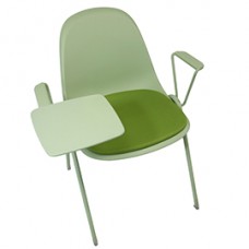Seduta attesa Bolla - con braccioli fissi e tavoletta - verde - Unisit