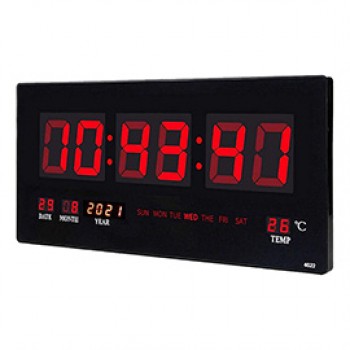 Orologio digitale - LED - 51 x 3,5 x 23,5 cm