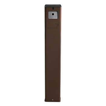 Posacenere da terra - acciaio - 17,5 x 10,5 x 106 cm - 2 L - corten - Stilcasa