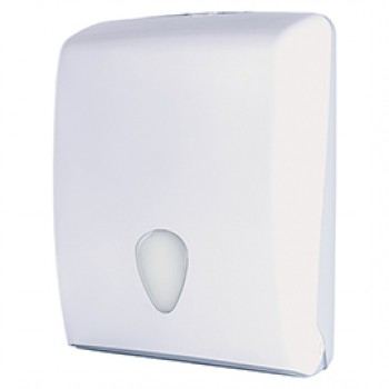 Dispenser asciugamani piegati Stileco - 13 x 27,7 x 37 cm - 600 fogli - ABS - bianco - Medial International Dispenser asciugamani piegati Stileco - 13 x 27,7 x 37 cm - 600 fogli - ABS - bianco - Medial International