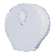 Dispenser carta igienica Stileco rotolo Maxi Jumbo - 12,5 x 30,4 x 32,6 cm - rotolo diametro 27,5 cm - ABS - bianco - Medial