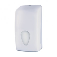 Dispenser carta igienica Stileco - interfogliata - 13,5 x 13,5 x 27,7 cm - 500 fogli - ABS - bianco - Medial