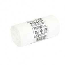 Sacco rifiuti - HDPE - 45 x 55 cm - 20 L - 15my - bianco - Bio Extrusion - conf. 30 pezzi Sacco rifiuti - HDPE - 45 x 55 cm - 20 L - 15my - bianco - Bio Extrusion - conf. 30 pezzi