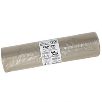 Sacco rifiuti - PCR - 90 x 120 cm - 120 L - 100 gr - neutro -Bio Extrusion - conf. 10 pezzi Sacco rifiuti - PCR - 90 x 120 cm - 120 L - 100 gr - neutro -Bio Extrusion - conf. 10 pezzi