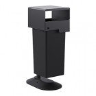 Portarifiuti MODULA - da terra - coperto - con contenitore - 62,5 x 41,5 x 107,5 cm - 73 L - antracite - Stilcasa