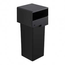 Portarifiuti MODULA - murale - coperto - con contenitore - 41,5 x 41,5 x 107,5 cm - 73 L - antracite - Stilcasa