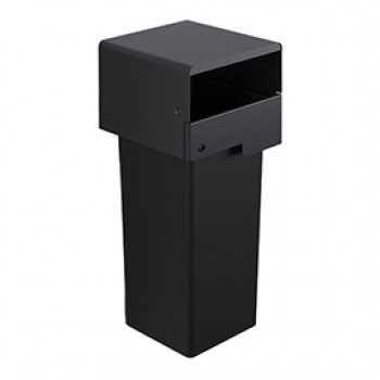 Portarifiuti MODULA - murale - coperto - con contenitore - 41,5 x 41,5 x 107,5 cm - 73 L - antracite - Stilcasa