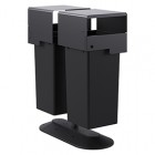 Portarifiuti MODULA - da terra - coperto - con contenitore - doppio - 41,5 x 90 x 107,5 cm - 73+73 L - antracite - Stilcasa