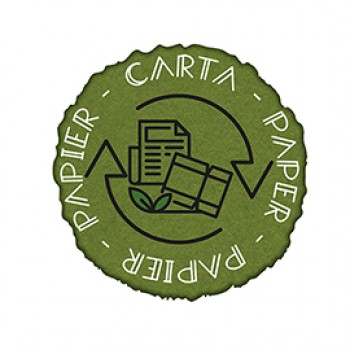 Etichetta in vinile raccolta differenziata Stik - carta - autoadesiva - 10,5 x 10,5 cm - PVC - verde - Medial International