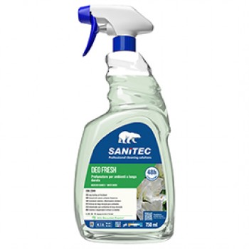 Profumatore Deo Fresh - per ambienti e tessuti - trigger 750 ml - muschio bianco - Sanitec