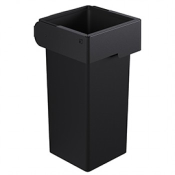 Portarifiuti MODULA - murale - con contenitore - 41,5 x 41,5 x 73 cm - 73 L - antracite - Stilcasa