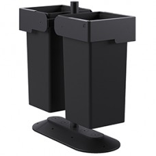 Portarifiuti MODULA - da terra - con contenitore - doppio - 41,5 x 91 x 97,5 cm - 73+73 L - antracite - Stilcasa