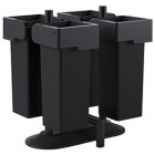 Portarifiuti MODULA - da terra - con contenitore - quadruplo - 78 x 85 x 97,5 cm - 53+53+53+53 L - antracite - Stilcasa