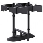 Portarifiuti MODULA - da terra - con reggisacco - quadruplo - 85 x 78 x 97,5 cm - 90+90+90+90 L - antracite - Stilcasa