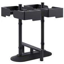 Portarifiuti MODULA - da terra - con reggisacco - quadruplo - 85 x 78 x 97,5 cm - 90+90+90+90 L - antracite - Stilcasa