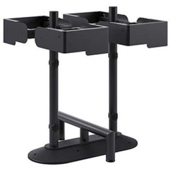 Portarifiuti MODULA - da terra - con reggisacco - quadruplo - 85 x 78 x 97,5 cm - 90+90+90+90 L - antracite - Stilcasa