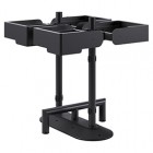 Portarifiuti MODULA - da terra - con reggisacco - quadruplo - 91 x 91 x 97,5 cm - 120+120+120+120 L - antracite - Stilcasa