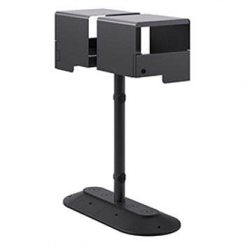 Portarifiuti MODULA - da terra - coperto - con reggisacco - doppio - 35 x 85 x 107,5 cm - 90+90 L - antracite - Stilcasa