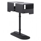 Portarifiuti MODULA - da terra - coperto - con reggisacco - doppio - 41,5 x 90 x 107,5 cm - 120+120 L - antracite - Stilcasa